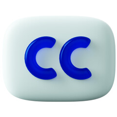 3D Icon Subtitled Illustration