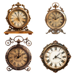 Elegant Vintage Clock - obrazy, fototapety, plakaty