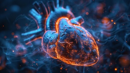 VID,Left ventricular assist system, Future Technology Medicine, Artificial heart，Medical building background