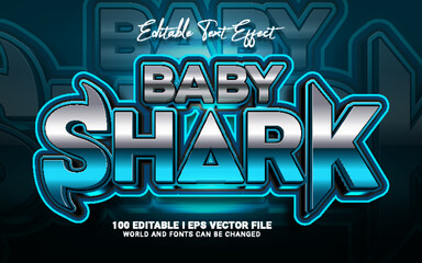 baby shark gaming text effect