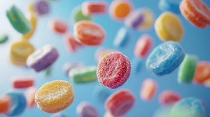 Colorful candy pops,  and  sprinkles, and festive decorations, perfect for birthdays, parties, or any sweet celebration