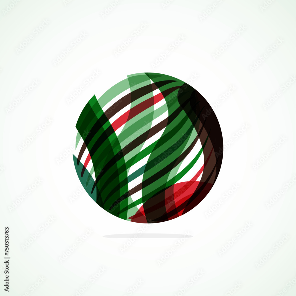 Poster Abstract circle logo - minimalist emblem, timeless and universal shape of circle. Unique logo represent range of brands and concepts, encapsulating simplicity and creativity in single, iconic image