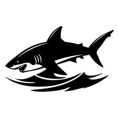 Obraz premium shark breaching the surface of the sea