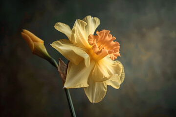 Professional macro photography captures the intricate beauty of yellow daffodil flowers, showcasing their delicate petals and vibrant color in stunning detail.




