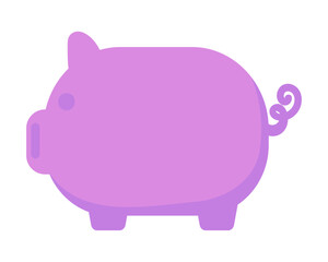 piggy icon isolated
