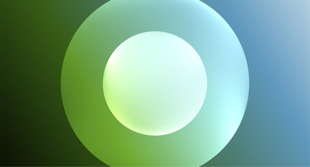 Neon glass circle copyspace for your text or product presentation geometric background. Vector illustration For Wallpaper, Banner, Background, Card, Book Illustration, landing page