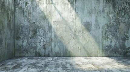 Empty abstract concrete room wall. 3D Render