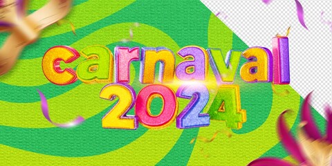 3D Logo Carnival Offers Promotion Retail Carnaval Brasil 3