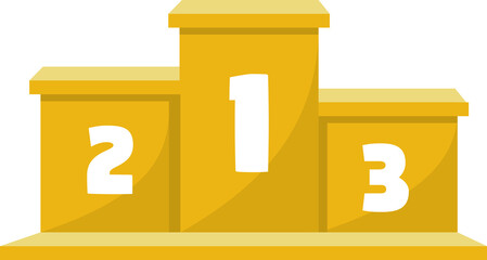 Winners podium illustration