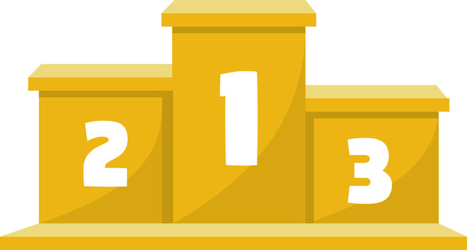 Winners podium illustration