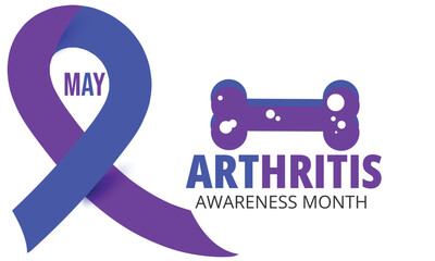 National Arthritis awareness month. background, banner, card, poster, template. Vector illustration.