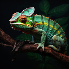 green iguana - obrazy, fototapety, plakaty
