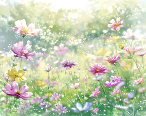 Blooming Tranquility, Springtime Wallpaper