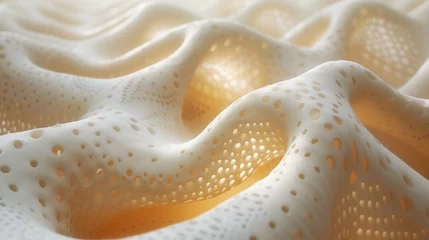 Wandcirkels plexiglas 波を抽象的に表現した彫刻作品の接写 © satoyama