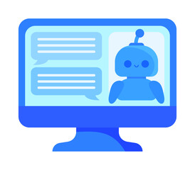 Fototapeta premium chatbot digital information