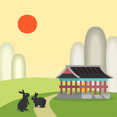 계묘년 토끼 벡터 © 도자인 범용계정