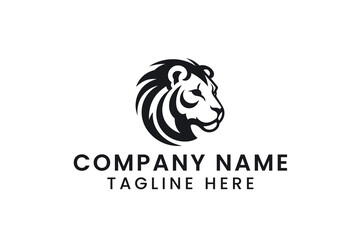 lion head logo Minimal Vector Logo Design Tshirt Sublimation Illustration design