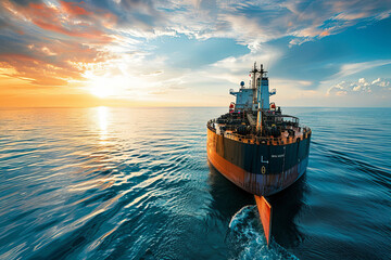 FPSO tanker in the ocean - obrazy, fototapety, plakaty