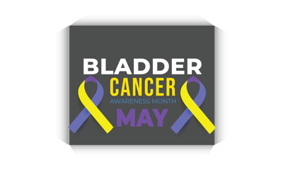 Bladder Cancer awareness month. background, banner, card, poster, template. Vector illustration.