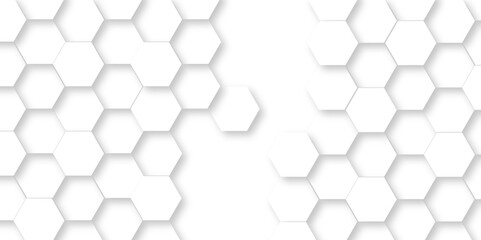 Vector seamless 3d abstract creative white hexagons backdrop background. modern background with hexagons. Hexagonal white hexagons honeycomb wallpaper with copy space for web cell honeycomb texture.