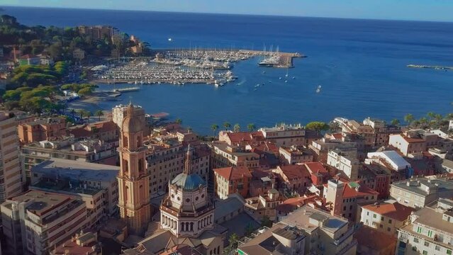 View of the Italian Riviera, Rapallo, Italy