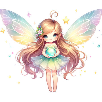 fairy with magic ball