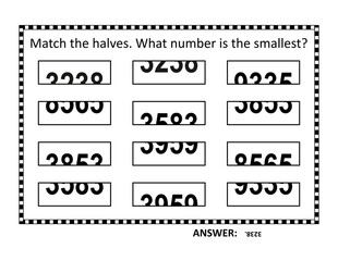 Obraz premium Abstract brain game, or visual puzzle. Answer included. 