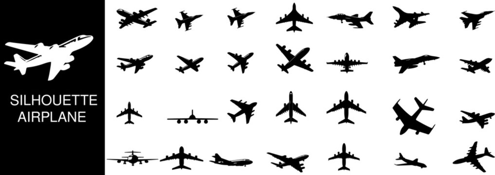 Airplane Silhouettes Collection, the ultimate gallery of airplane silhouettes