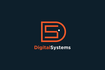 D S latter digital system logo