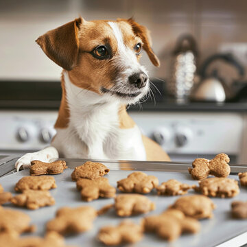 Homemade pet treats baking day, wholesome and delicious activities