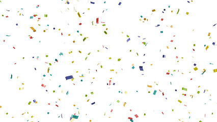 A Celebration of Colors: Mark any occasion with a touch of Pride! This 3D illustration features a cascade of rainbow confetti, symbolizing inclusivity and the beauty of celebrating diversity.