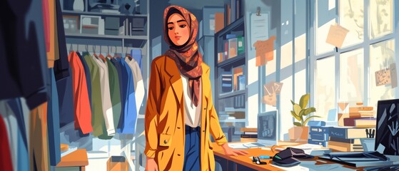 Elegance Amidst the Garments