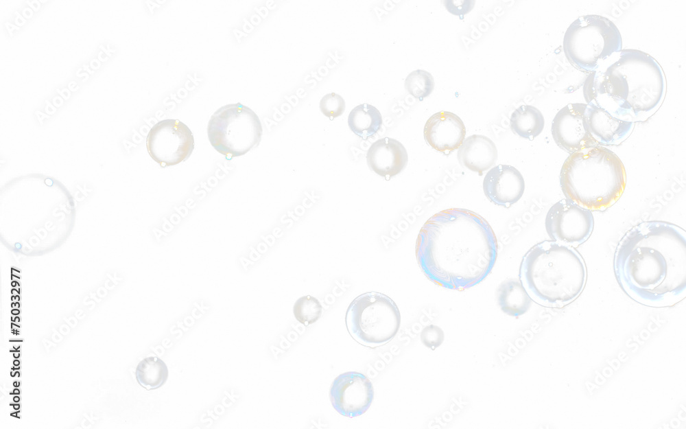 Poster bubble transparent . soap bubbles isolated on white png bubble transparent