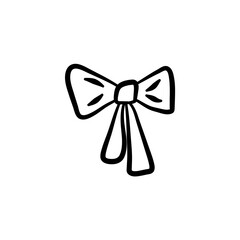 Fototapeta na wymiar Hand Drawn Bow Tie