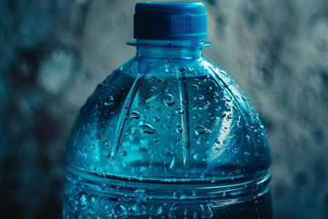 Large plastic bottle intended for drinking water - obrazy, fototapety, plakaty
