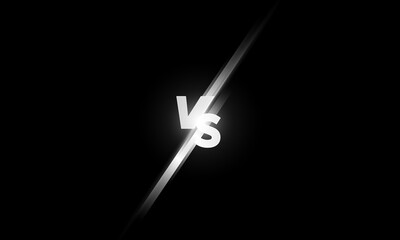 Versus logo vs letters for sports and fight competition. MMA, UFS, Battle, vs match, game concept competitive vs of floodlights  vector design.