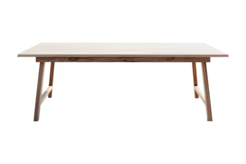 Empty white wooden floor or table top. realistic wooden table. Element for your design, advertising. Realistic clipart template pattern. Isolated on cut out PNG or transparent background