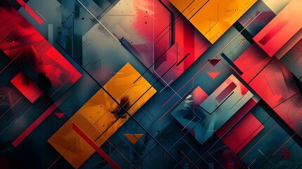 Geometric Abstracts: Elegant Wallpaper