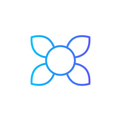 flower gradient icon