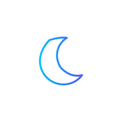 half moon gradient icon