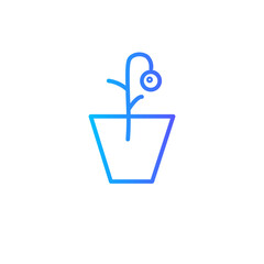 flower gradient icon