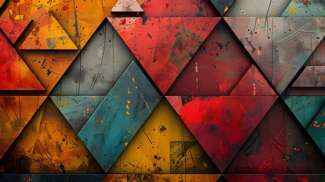 Abstract Elegance: Geometric Painting