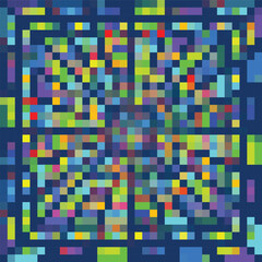 Colorful pixelated backdrop
