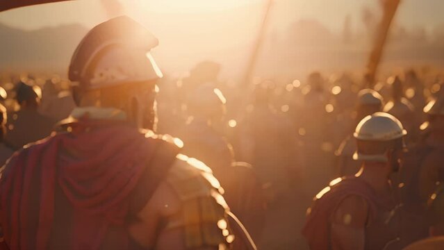 The long spears of the Spartan Hoplites create a forest of deadly weapons as they march towards their enemies.