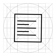 align left line icon