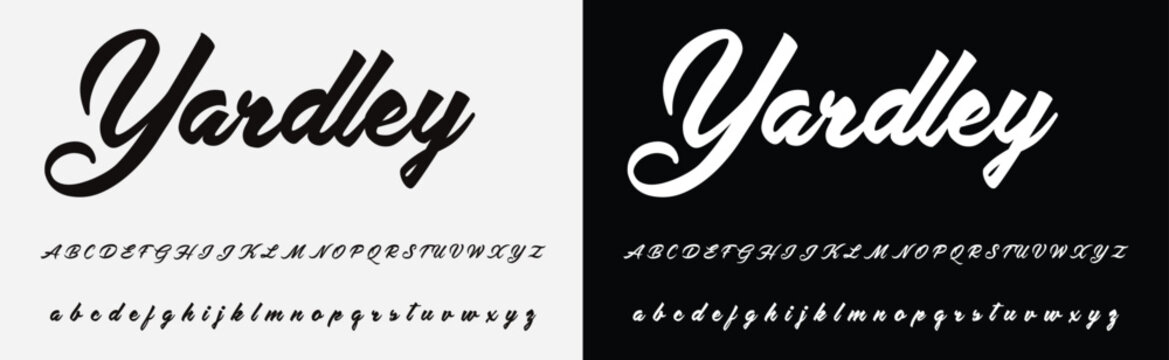 signature Font Calligraphy Logotype Script Brush Font Type Font lettering handwritten