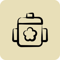Icon Training Cup. suitable for Kids symbol. hand drawn style. simple design editable. design template