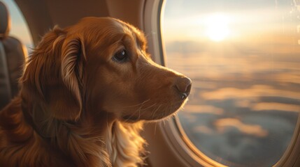 Dog Travel in comfort and style on a private jet. Get a breathtaking view of sun-kissed clouds as...