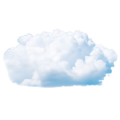 A large cloud with a blue sky background