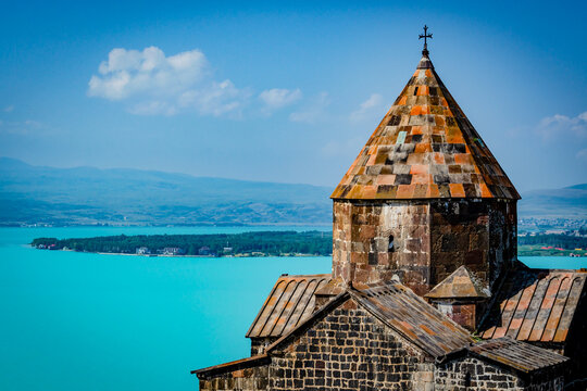 Sevanavank church at lake Sevan Arminia